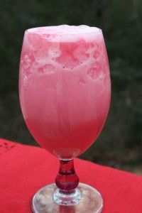 Love Potion: Pink lemonade, raspberry sherbet, and Sprite.