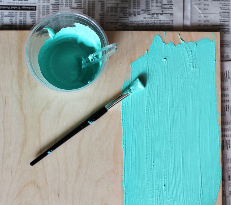 Make your own chalkboard paint in any color! This may be the greatest discovery