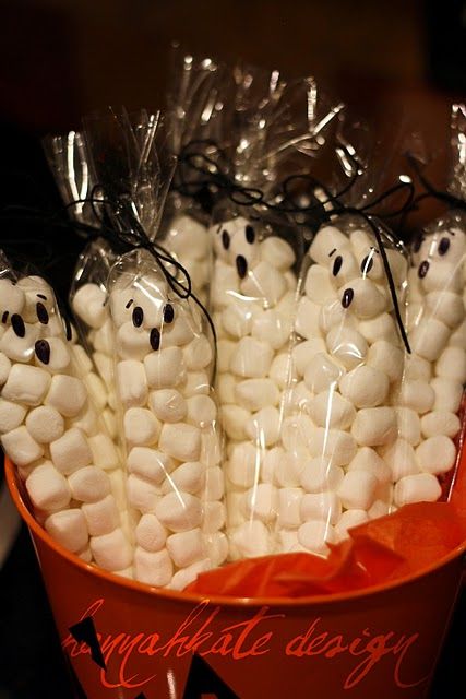 Marshmallow ghost treats  Fun for preschool