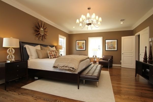 Master Bedroom – Relaxing in warm neutrals and luxurious bedding