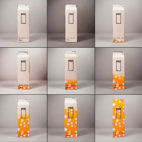 Milk carton that changes color as the milk expires. No more sniffing…