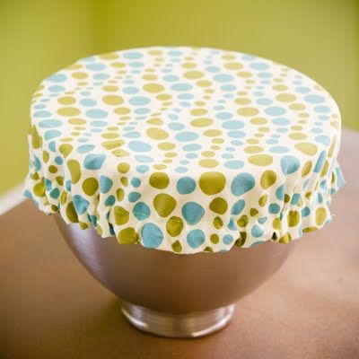 Mixing bowl covers!!! I want to make one! ;) Perfect for rising bread dough!