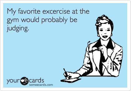 My favorite exercise at the gym…
