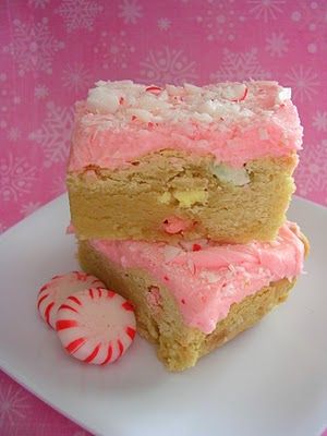 Named one of the best Christmas cookie recipe ever! Peppermint Sugar Cookie Bars
