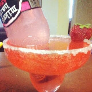 Now this looks way better than those with beer! Mike-a-rita: strawberry margarit