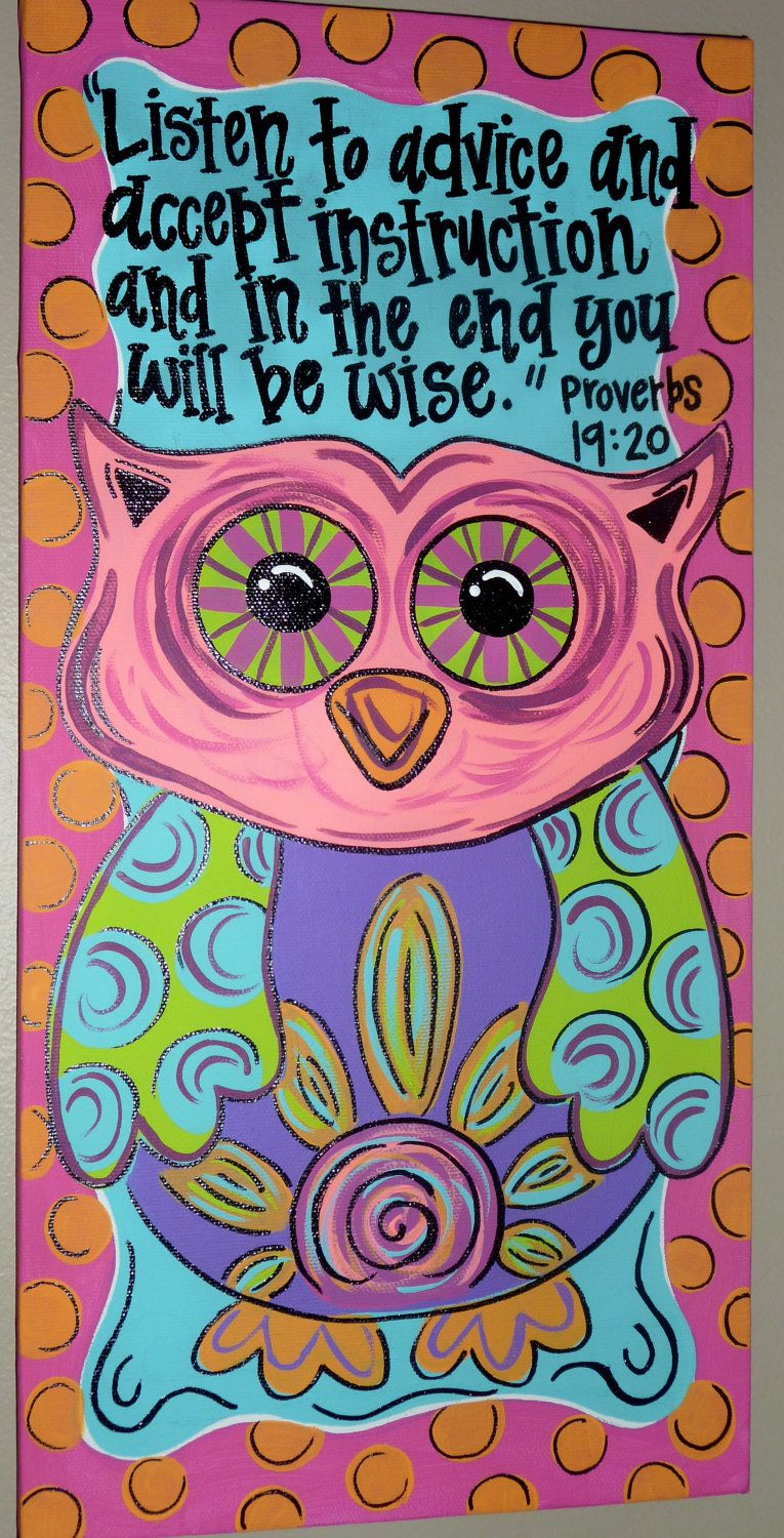 PAINTED OWL CANVAS