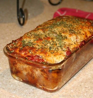 Parmesan meatloaf…. so good in the fall!