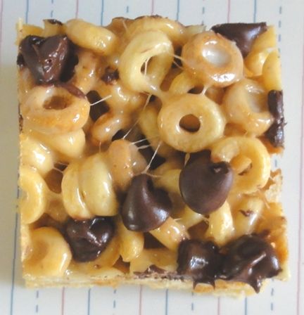 Peanut Butter Cheerios treats…yummmmm
