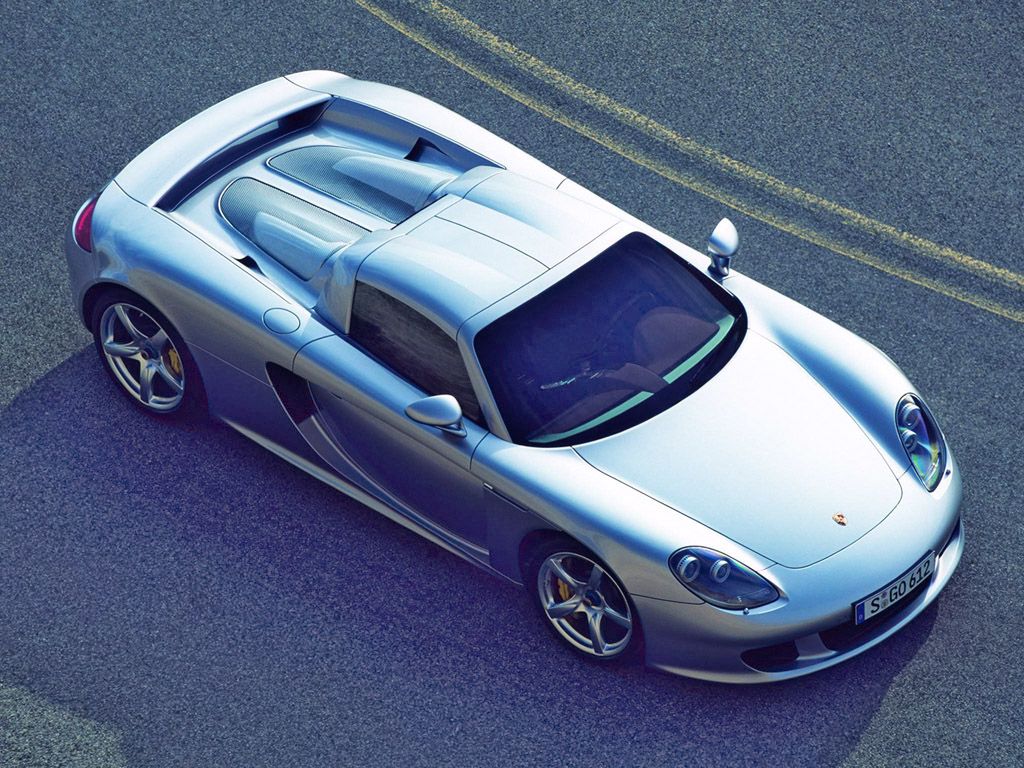 Porsche Carrera GT Concept–Silver–Top–1024×768 Wallpaper