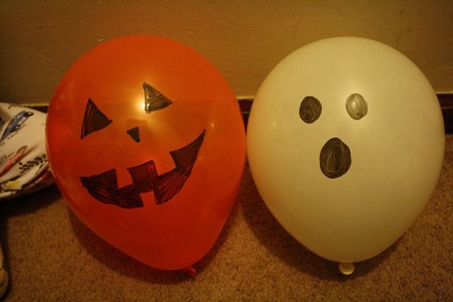 Pumpkin and Ghost Balloons!