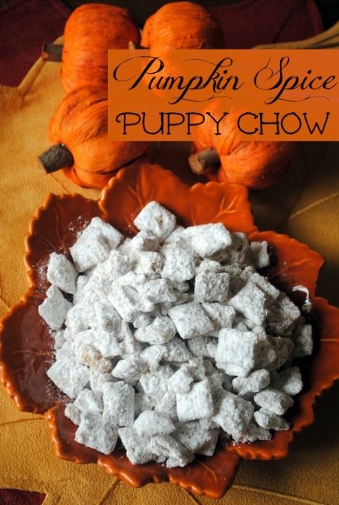 Pumpkin spice puppy chow…I'M IN HEAVEN!!!!