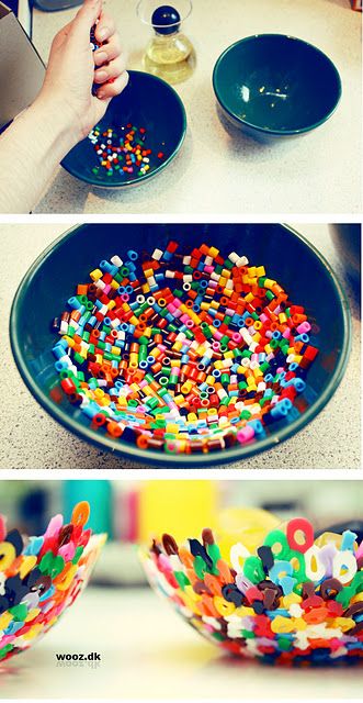 Quick and easy melted bead bowls! #DIY #gifts #make #handmade #craft