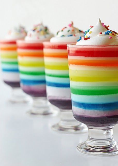Rainbow Birthday (jello)