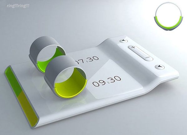 STOP!  Couples' alarm clock – Put the ring on your finger and it vibrates to