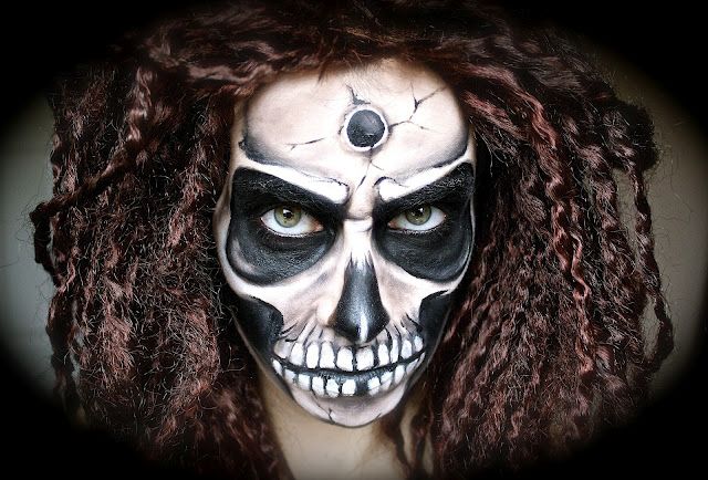 Scary/Creepy Skull Makeup Tutorial