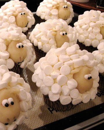 Sheep cupcakes!
