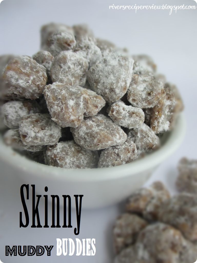 Skinny Muddy Buddies. These are such a yummy snack!! They are only 100 cals for