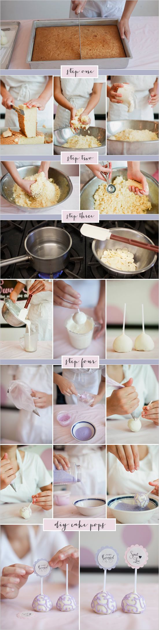 Step by step – How to make cake pops.