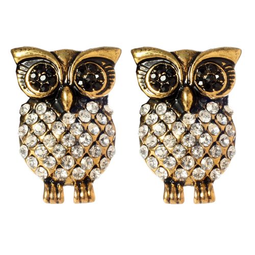 Stud Owl Earrings