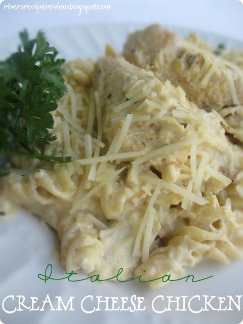 The Recipe Critic: Slow Cooker Italian Cream Cheese Chicken. This is only 4 ingr