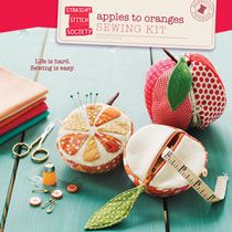 Too cute! Apples to oranges sewing kit sewing pattern by Oliver+S