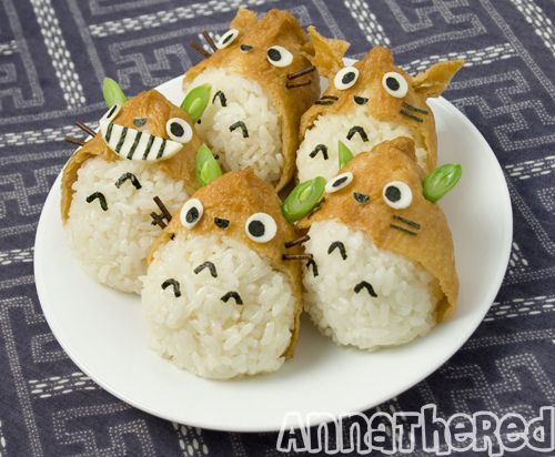 Totoro Inari Sushi #totoro