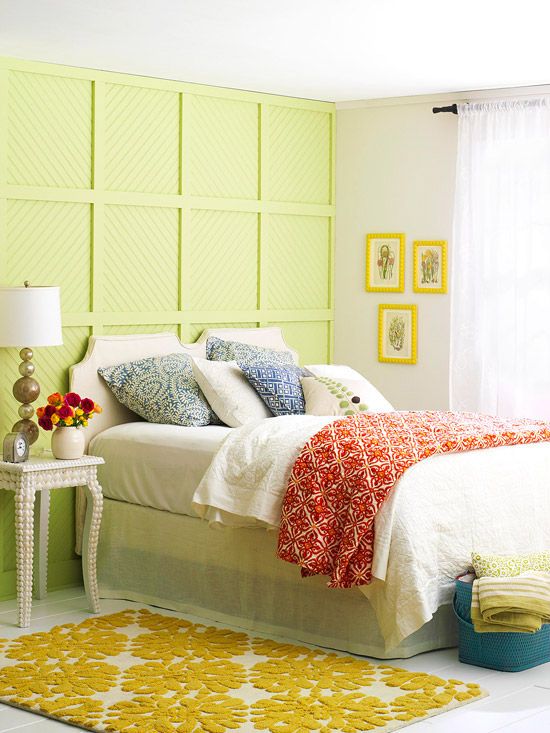 Treat Your Walls…Add character to flat walls with color, texture, and pattern.