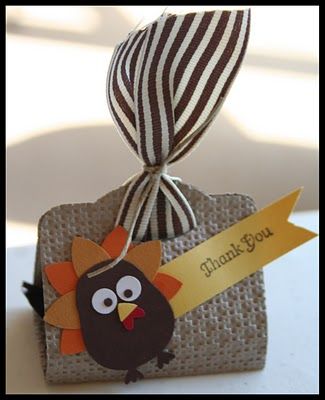 Turkey made with the owl punch. #stampinup