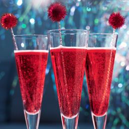 Um YUM! Pomegranate Champagne Cocktail. Perfect for the holidays!!