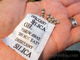 Use silica gel packets to keep pumpkins from molding during Halloween time! WHO