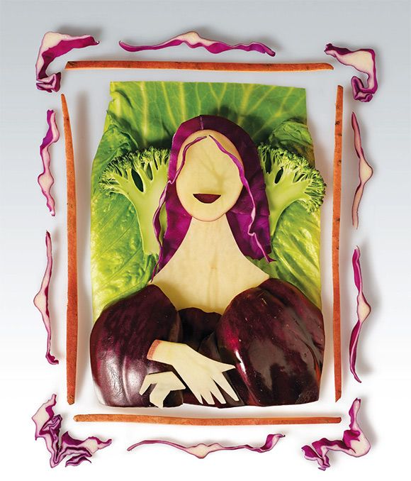 Vegetable art from Magimix ad by Shalmor Avnon Amichay/Y Interactive .