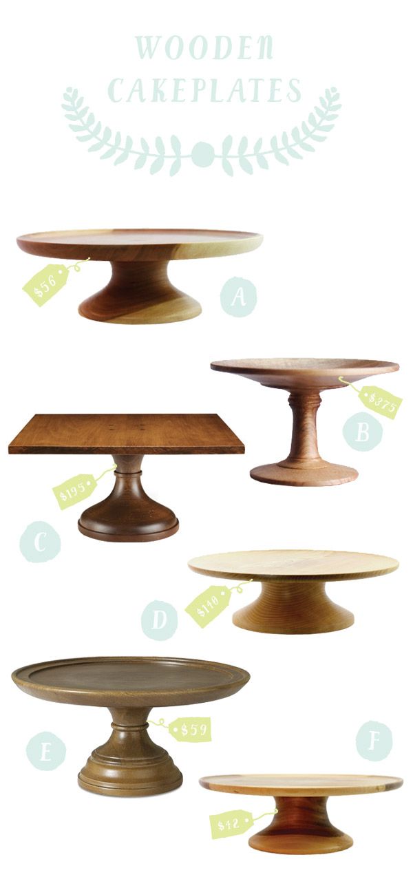 Wooden Cake Stands!