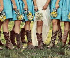 … News – Celebrity Bride Guide cowgirl boots wedding country dress