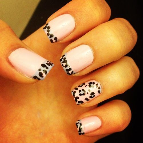 animal print nails. LOVE this