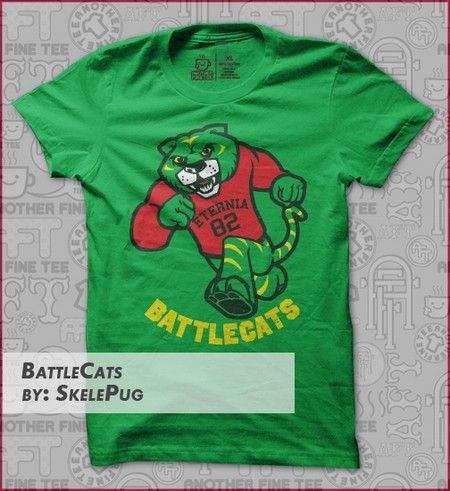 battlecats t-shirt    Designed by Skelepug a really cool he man inspired t shirt