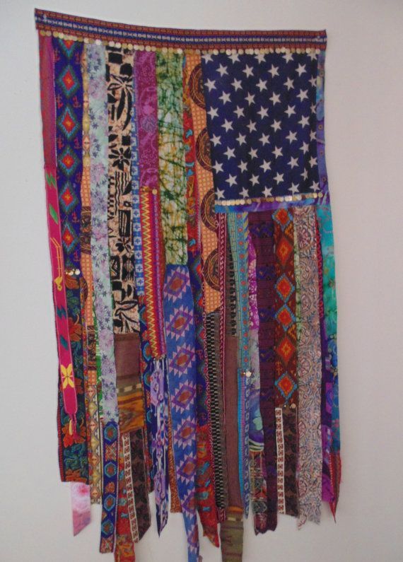 Bohemian Gypsy coin curtain flag wind chime by TheSleepyArmadillo ... -   Bohemian Wind Chime