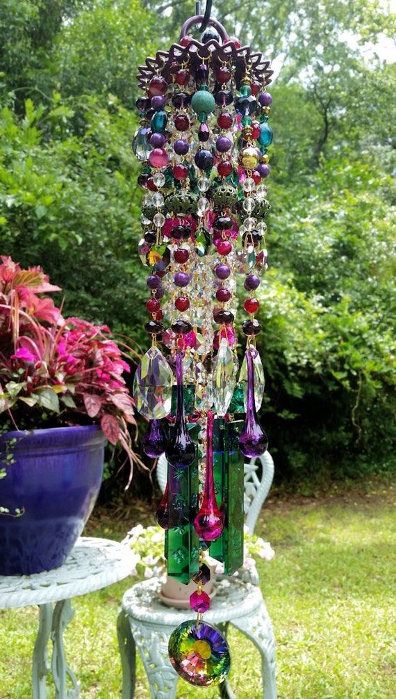 Boho Chic Crystal Magic Wind Chime by sheriscrystals on Etsy -   Bohemian Wind Chime