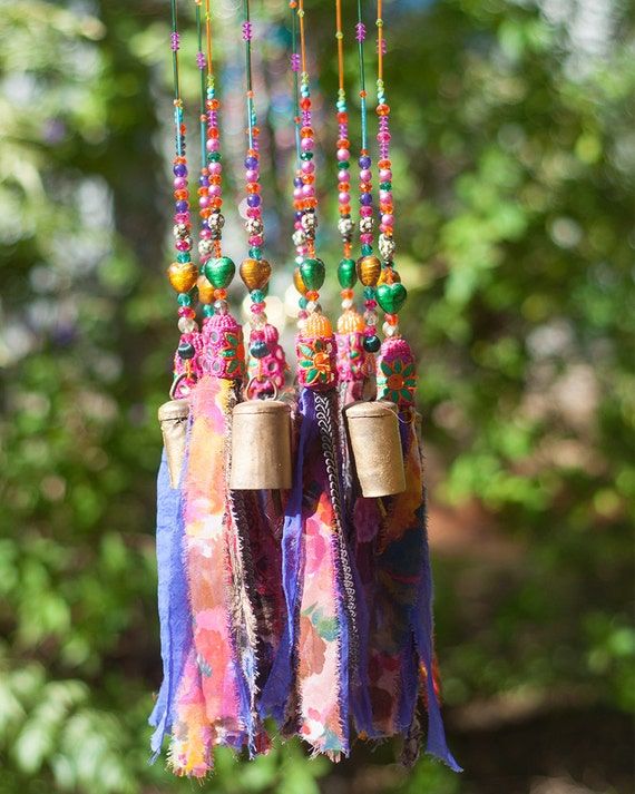 Wind chime-bohemian d?cor-bell wind chimes-indoor wind chimes-large ... -   Bohemian Wind Chime