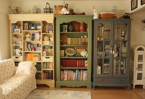 bookcases…