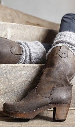 boots and wool socks