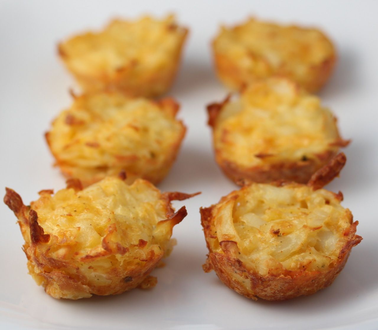 breakfast bites {hashbrowns, eggs, and cheddar}