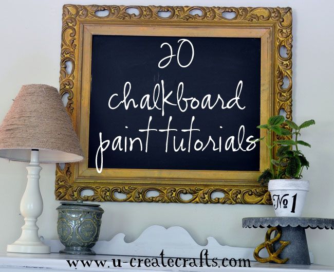 chalkboard paint ideas!