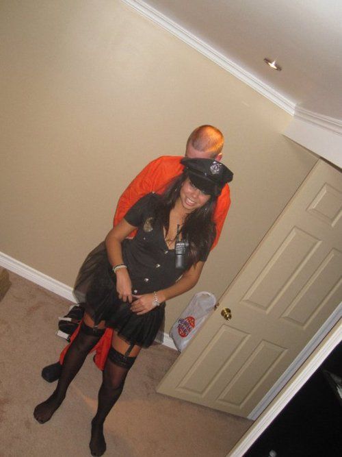 cop & inmate couple costume
