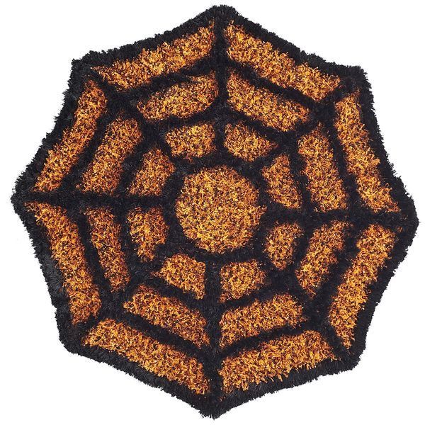 A spider web shag rug -   40 Spooky Halloween Decorating Ideas for Your Stylish Home
