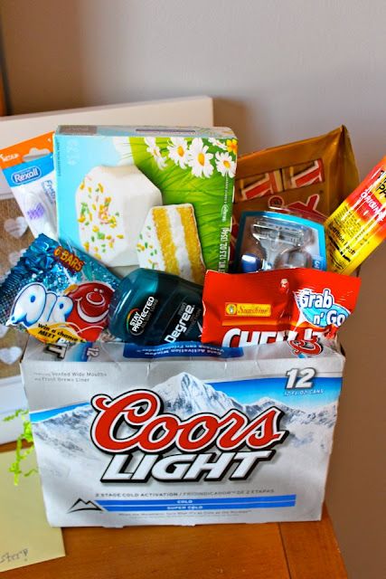 easter basket for the man in your life…..awesome! I'll have to remember th