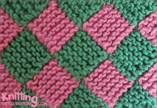 Entrelac Knitting Patterns -   Entrelac