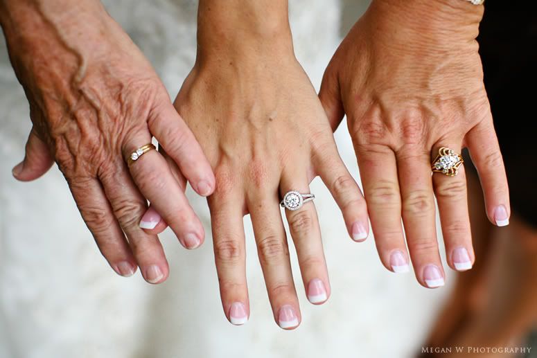 generations of wedding rings – i must remember to take this picture!