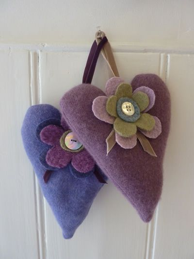 hearts & flowers lavender bags