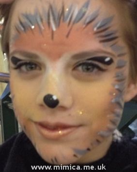 hedgehog face painting