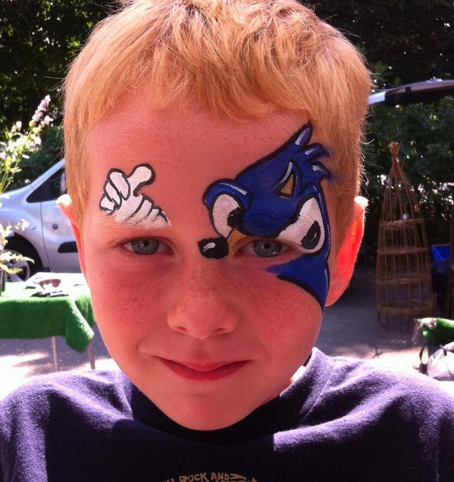 Sonic Face Paint Spongeblob face painting making life better with ... -   hedgehog face painting